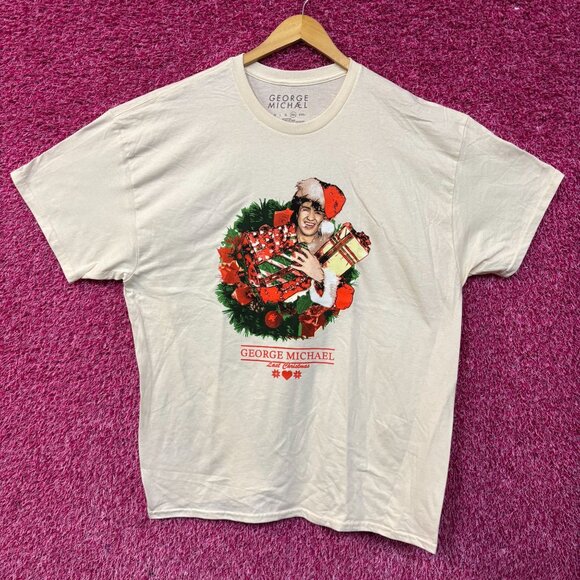 George Michael Last Christmas Portrait T-Shirt XXL - Picture 1 of 4
